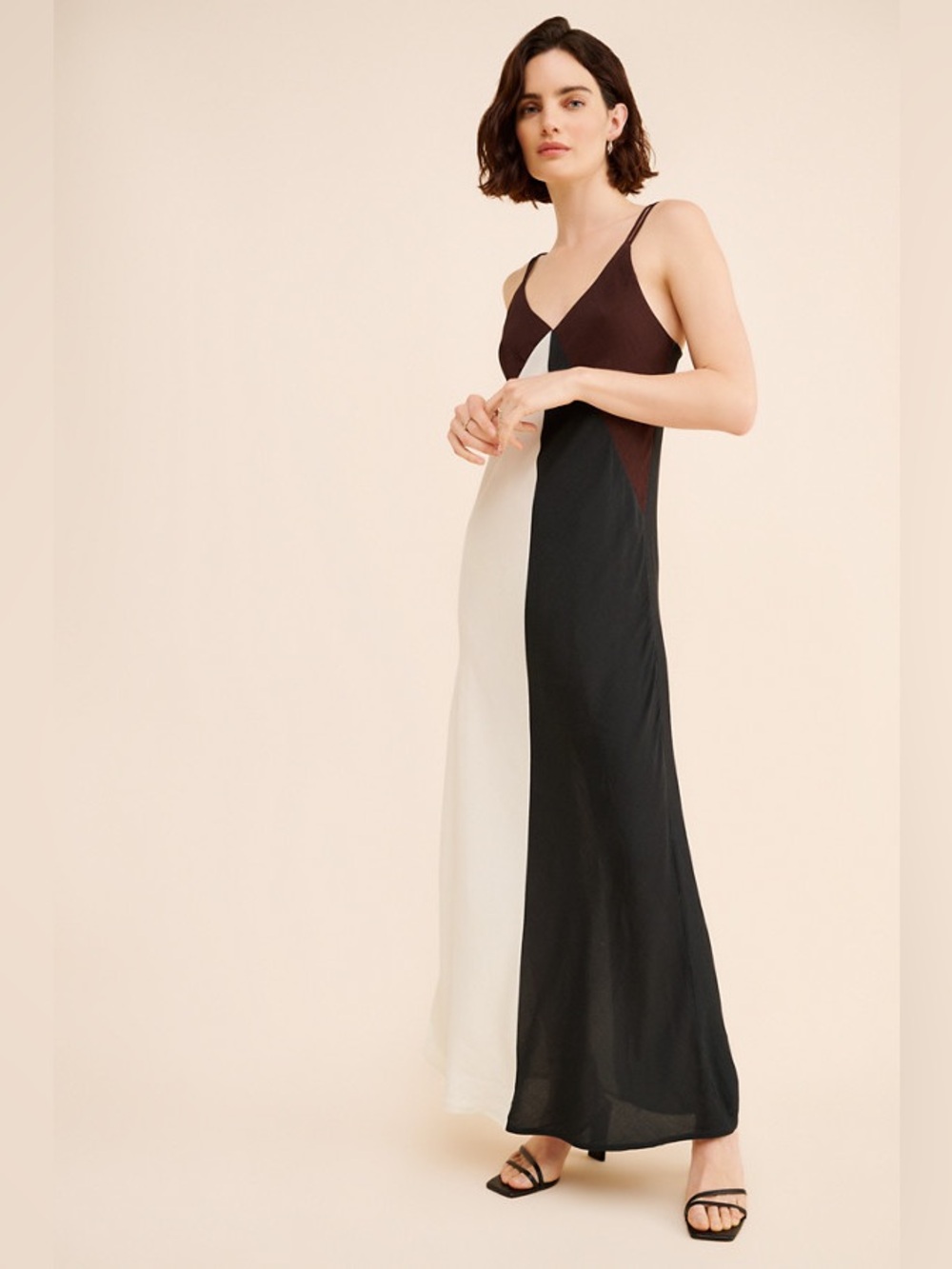 Conditions Apply Avimaria Colorblock Maxi Dress